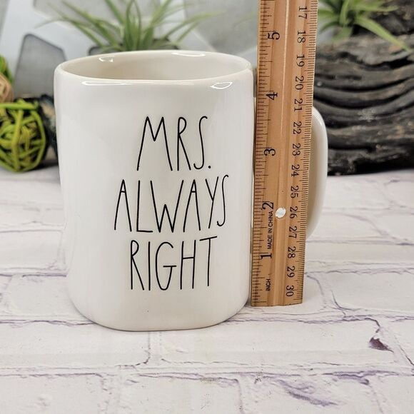 Rae Dunn MRS. ALWAYS RIGHT Ceramic Mug - Picture 5 of 6